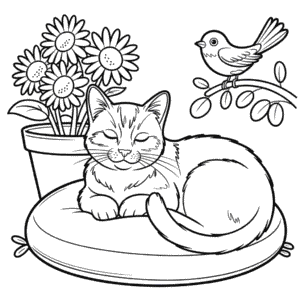 Målarbild Vuxen Katt