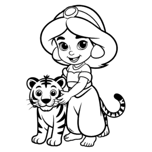 Målarbild Barn Jasmine