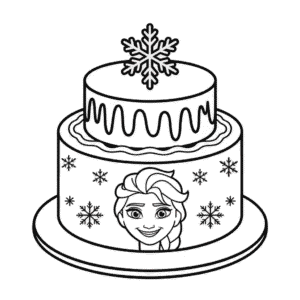 Målarbild Elsa Tårta