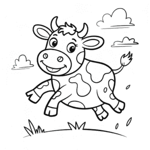 Målarbild Gratis Ko