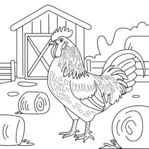 Målarbild Realistisk Tupp