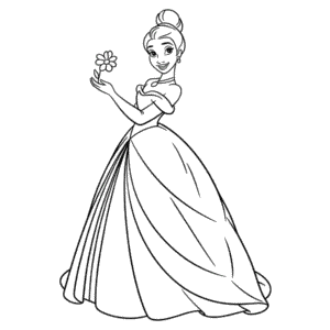 Målarbild Vuxen Disney Prinsessa