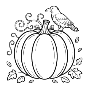 Målarbild Vuxen Halloween Pumpa