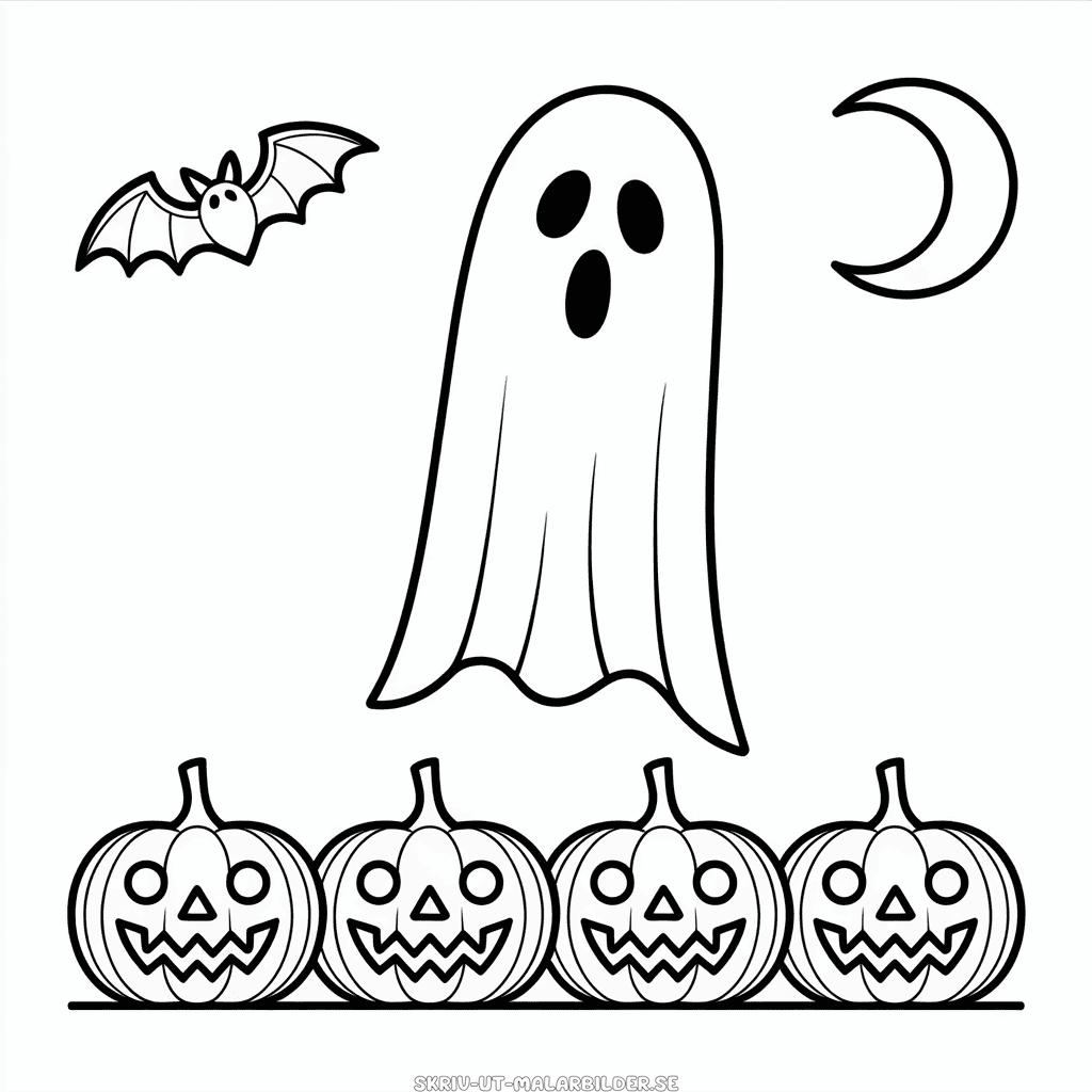 Målarbild Vuxen Halloween