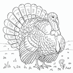 Målarbild Vuxen Kalkon