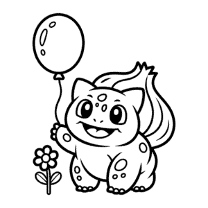Målarbild Bulbasaur för Småbarn