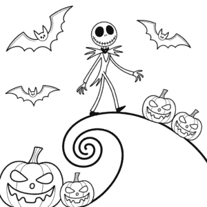 Målarbild Före Julens Halloween Mardröm