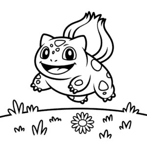 Målarbild Glad Bulbasaur