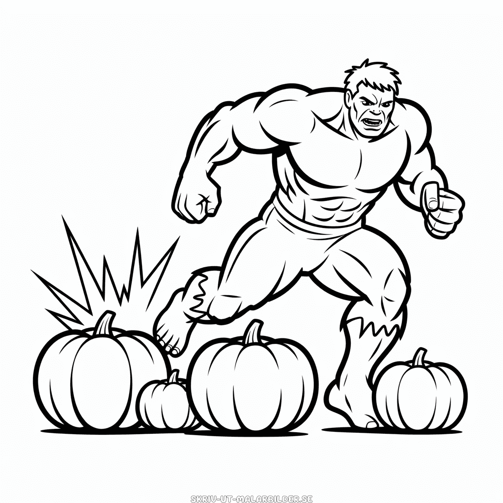 Målarbild Hämndare Halloween