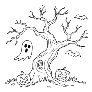 Målarbild Läskigt Vuxen-Halloween