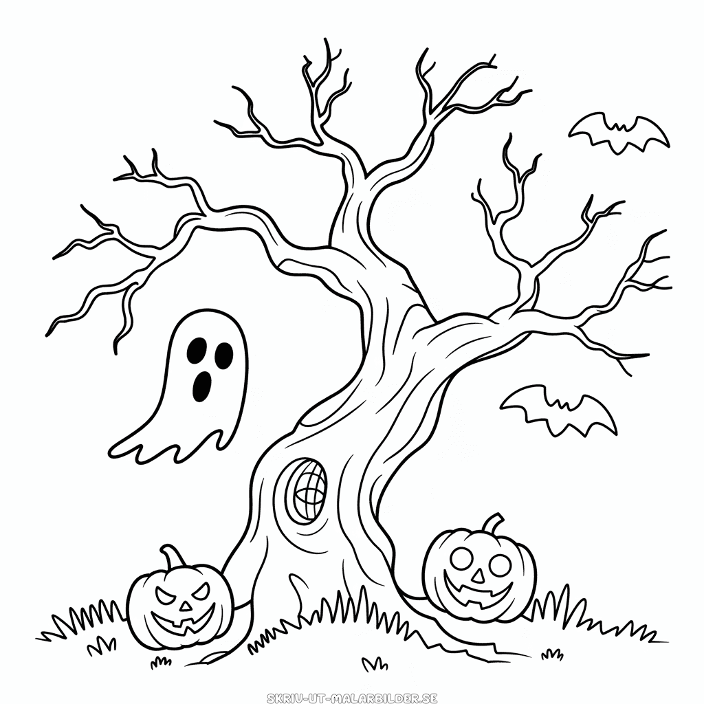Målarbild Läskigt Vuxen-Halloween