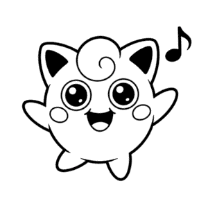 Målarbild Lycklig Jigglypuff