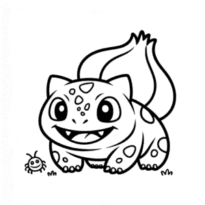 Målarbild Roliga Bulbasaur