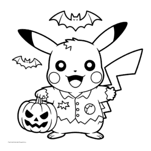 Målarbild Zombie Pikachu